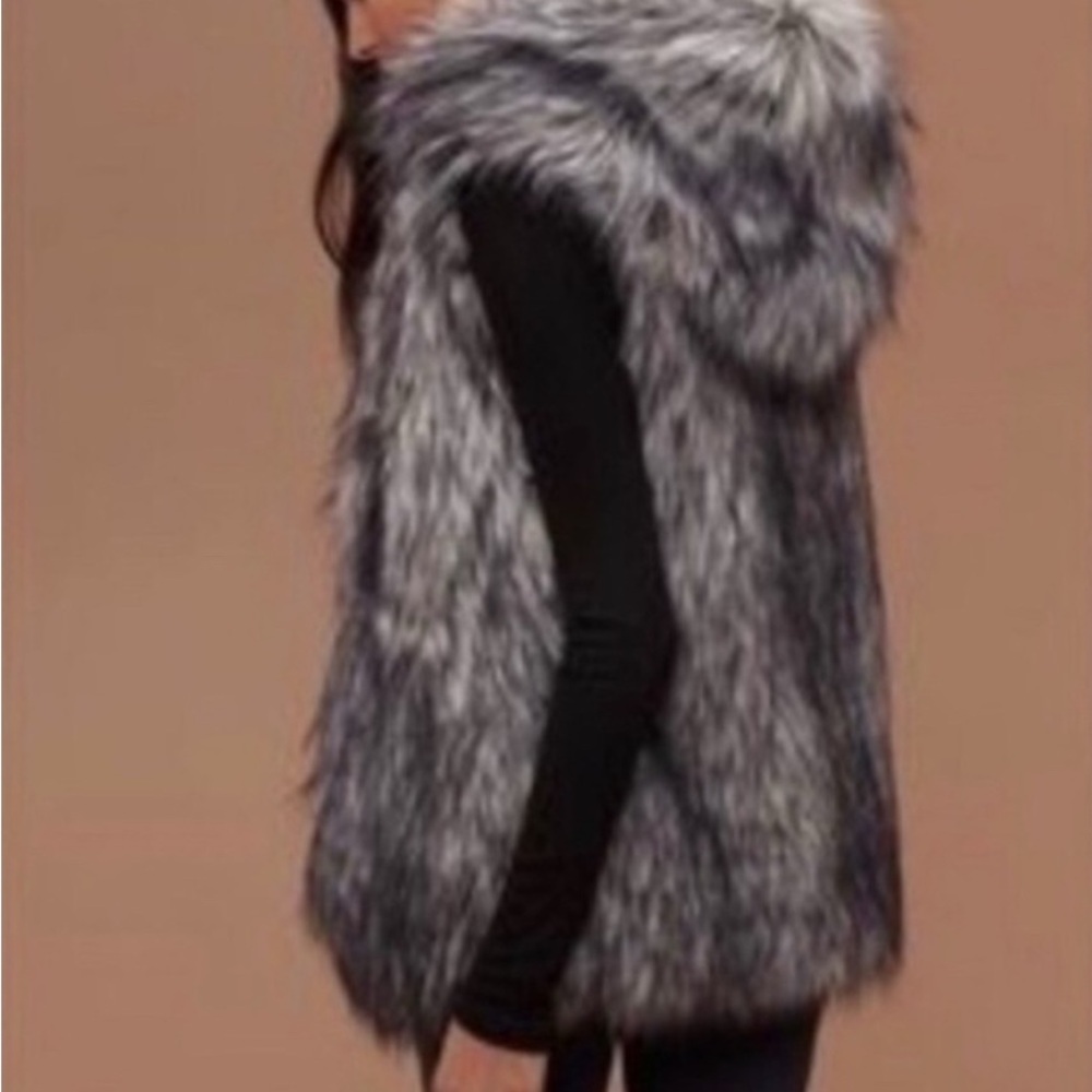 Sunday Best Faux Fur Hooded Vest